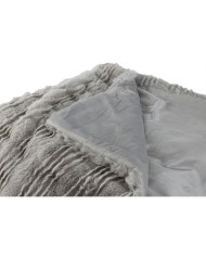 Coperta Home ESPRIT Grigio chiaro 220 x 240 x 1 cm