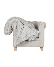 Coperta Home ESPRIT Grigio chiaro 220 x 240 x 1 cm