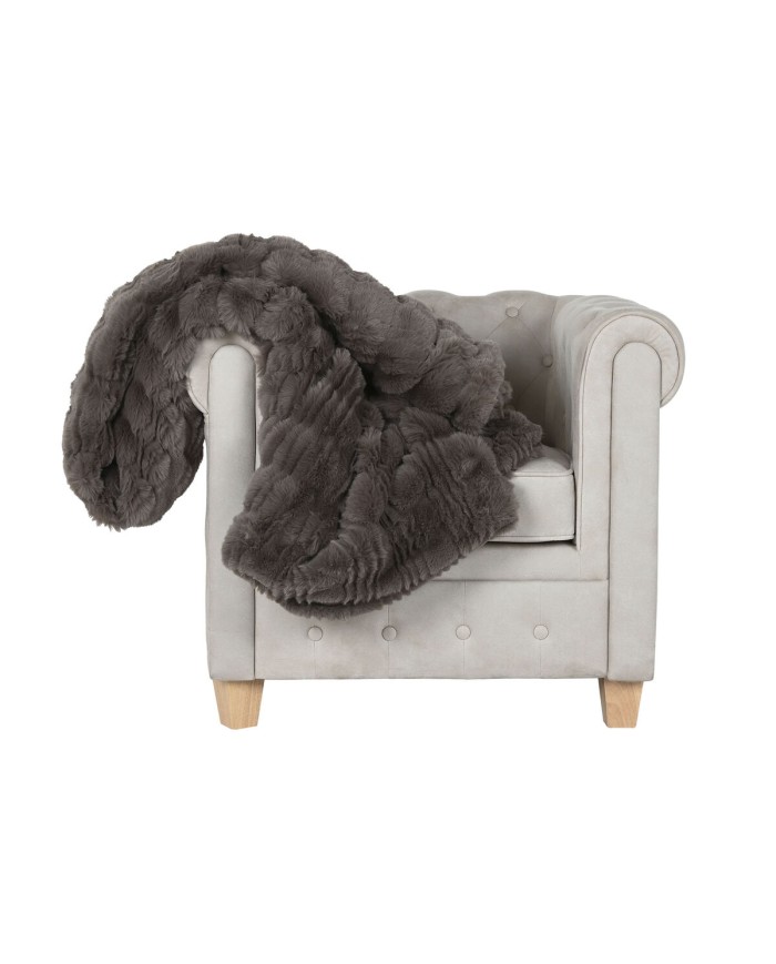 Coperta Home ESPRIT Marrone 220 x 240 x 1 cm