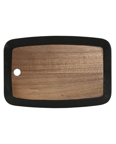 Tagliere Home ESPRIT Nero Naturale Acacia Lavagna 30 x 20 x 1,8 cm Tagliere Home ESPRIT Nero Naturale Acacia Lavagna 30 x 20 x 1,8 cm