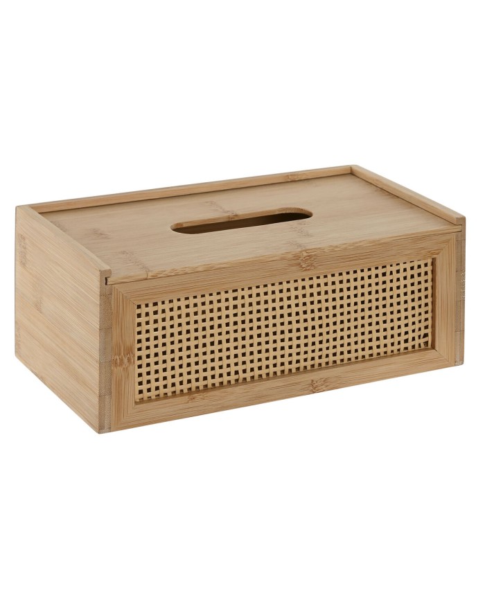 Scatola per fazzoletti di carta Home ESPRIT Bambù Rattan 25 x 13 x 10 cm Scatola per fazzoletti di carta Home ESPRIT Bambù Rattan 25 x 13 x 10 cm