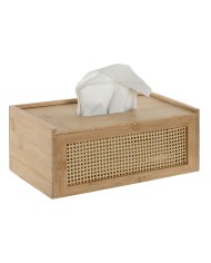 Scatola per fazzoletti di carta Home ESPRIT Bambù Rattan 25 x 13 x 10 cm Scatola per fazzoletti di carta Home ESPRIT Bambù Rattan 25 x 13 x 10 cm