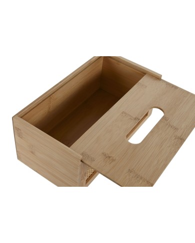 Scatola per fazzoletti di carta Home ESPRIT Bambù Rattan 25 x 13 x 10 cm Scatola per fazzoletti di carta Home ESPRIT Bambù Rattan 25 x 13 x 10 cm