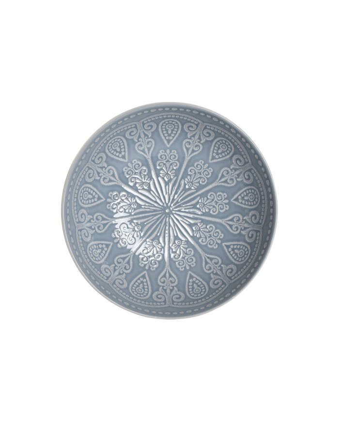 Set di piatti Home ESPRIT Azzurro Gres Mandala Arabo 18,2 x 18,2 x 5,5 cm Set di piatti Home ESPRIT Azzurro Gres Mandala Arabo 18,2 x 18,2 x 5,5 cm