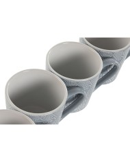 Set di 4 Tazze Mug Home ESPRIT Azzurro Gres 340 ml 13 x 9,5 x 9,2 cm Mandala