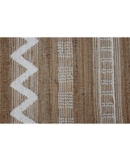Tappeto Home ESPRIT Bianco Marrone Boho 140 x 200 x 1 cm
