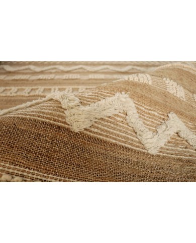Tappeto Home ESPRIT Bianco Marrone Boho 75 x 175 x 1 cm