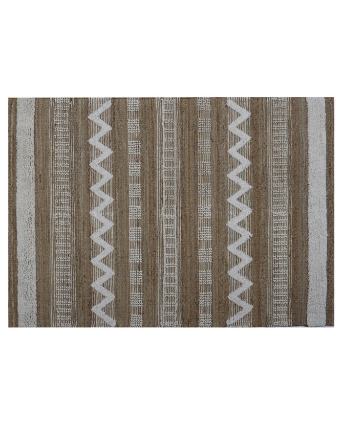Tappeto Home ESPRIT Bianco Marrone Boho 200 x 300 x 1 cm Tappeto Home ESPRIT Bianco Marrone Boho 200 x 300 x 1 cm