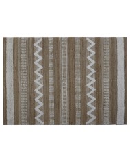 Tappeto Home ESPRIT Bianco Marrone Boho 140 x 200 x 1 cm