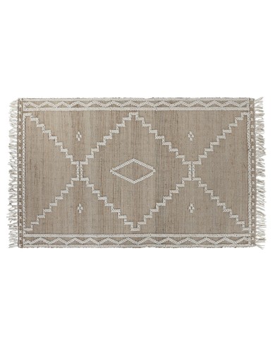 Tappeto Home ESPRIT Bianco Naturale Boho 160 x 230 x 1 cm Tappeto Home ESPRIT Bianco Naturale Boho 160 x 230 x 1 cm