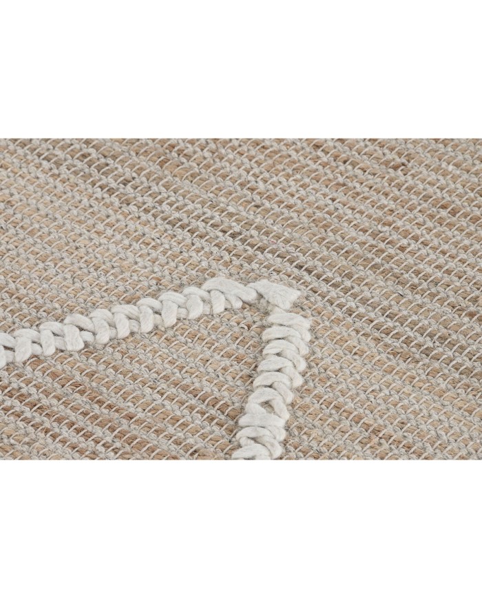 Tappeto Home ESPRIT Bianco Naturale Boho 160 x 230 x 1 cm Tappeto Home ESPRIT Bianco Naturale Boho 160 x 230 x 1 cm