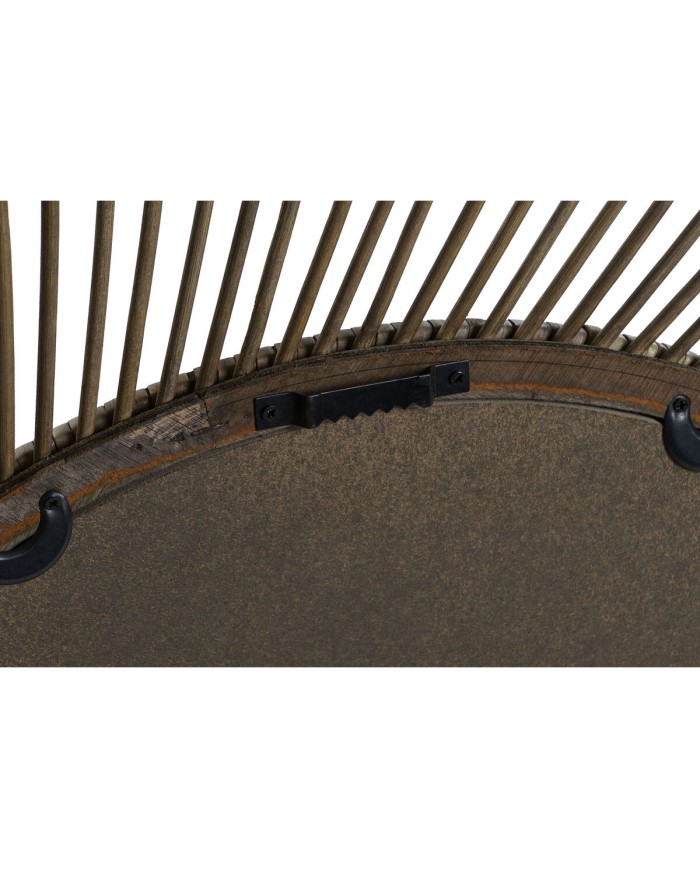 Specchio da parete Home ESPRIT Naturale Tropicale 110 x 2,5 x 110 cm