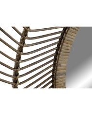 Specchio da parete Home ESPRIT Naturale Tropicale 110 x 2,5 x 110 cm