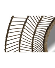 Specchio da parete Home ESPRIT Naturale Tropicale 110 x 2,5 x 110 cm