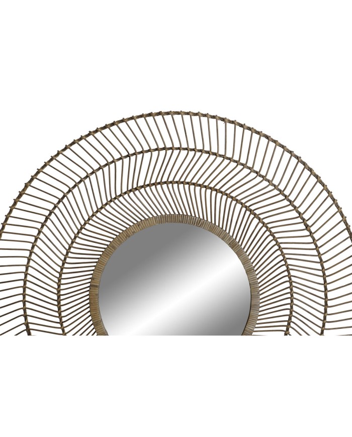 Specchio da parete Home ESPRIT Naturale Tropicale 110 x 2,5 x 110 cm