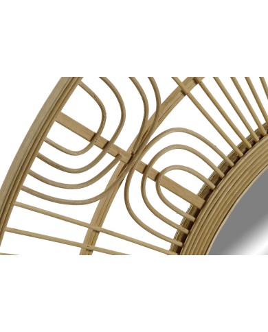 Specchio da parete Home ESPRIT Naturale Scandi 80 x 2 x 80 cm