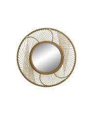 Specchio da parete Home ESPRIT Naturale Tropicale 70 x 2 x 70 cm