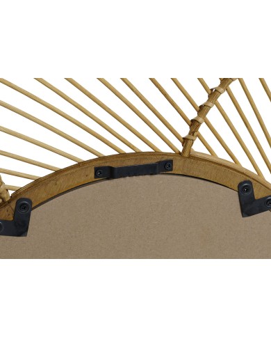 Specchio da parete Home ESPRIT Naturale Tropicale 70 x 2 x 70 cm