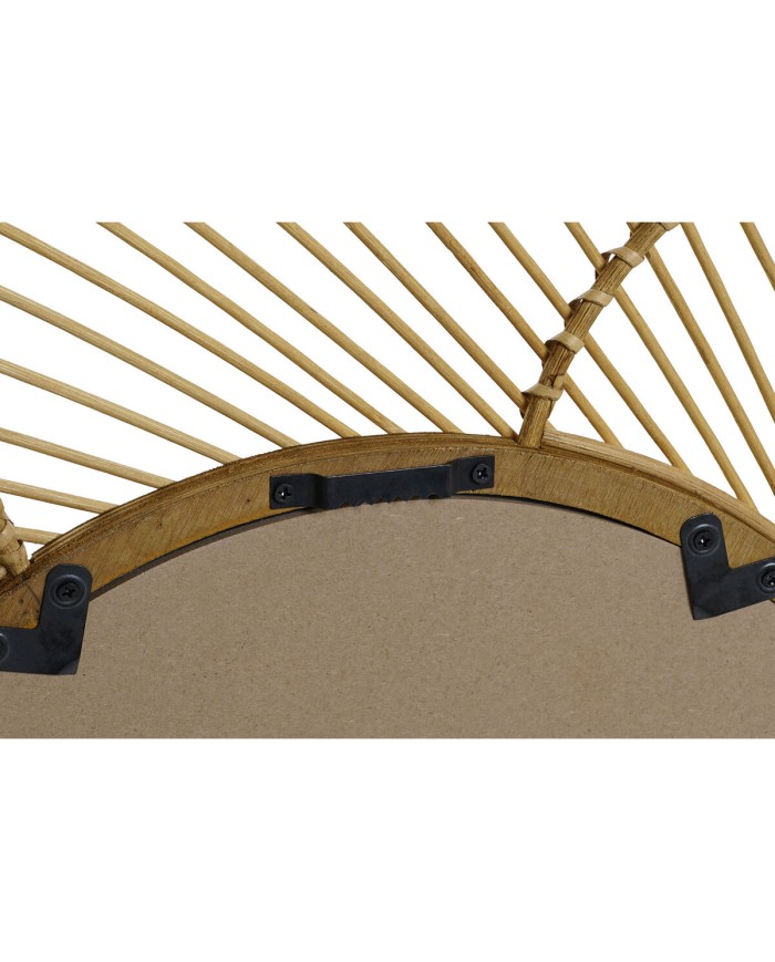 Specchio da parete Home ESPRIT Naturale Tropicale 70 x 2 x 70 cm
