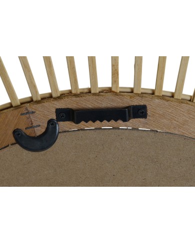 Specchio da parete Home ESPRIT Naturale Scandi 85 x 2 x 85 cm