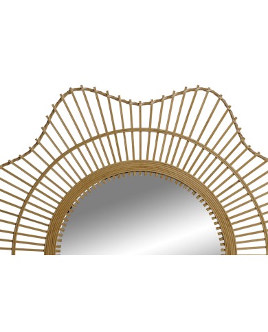 Specchio da parete Home ESPRIT Naturale Scandi 85 x 2 x 85 cm