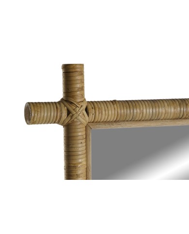 Specchio da parete Home ESPRIT Naturale Città 60 x 3 x 170 cm