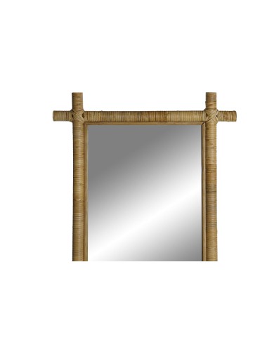 Specchio da parete Home ESPRIT Naturale Città 60 x 3 x 170 cm