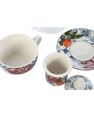 Teiera Home ESPRIT Azzurro Bianco Cristallo Porcellana (2 Unità) Teiera Home ESPRIT Azzurro Bianco Cristallo Porcellana (2 Unità)