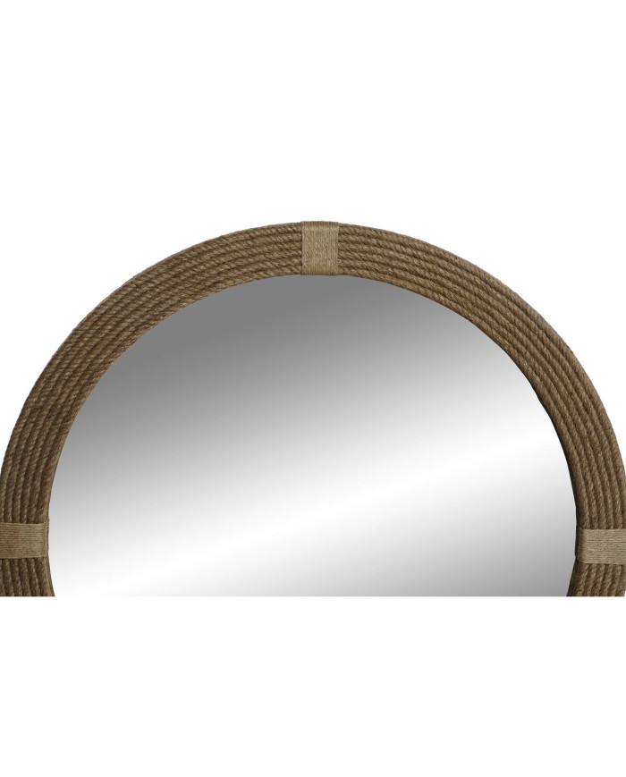 Specchio da parete Home ESPRIT Naturale 90 x 3 x 90 cm