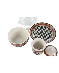 Teiera Home ESPRIT Giallo Rosso Cristallo Porcellana 1 L (4 Unità)