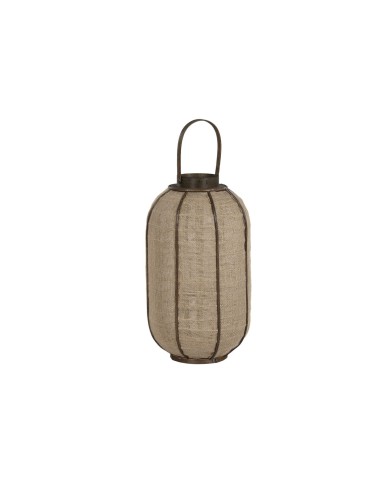 Portacandele Home ESPRIT Naturale Juta Bambù 31,5 x 31,5 x 53 cm