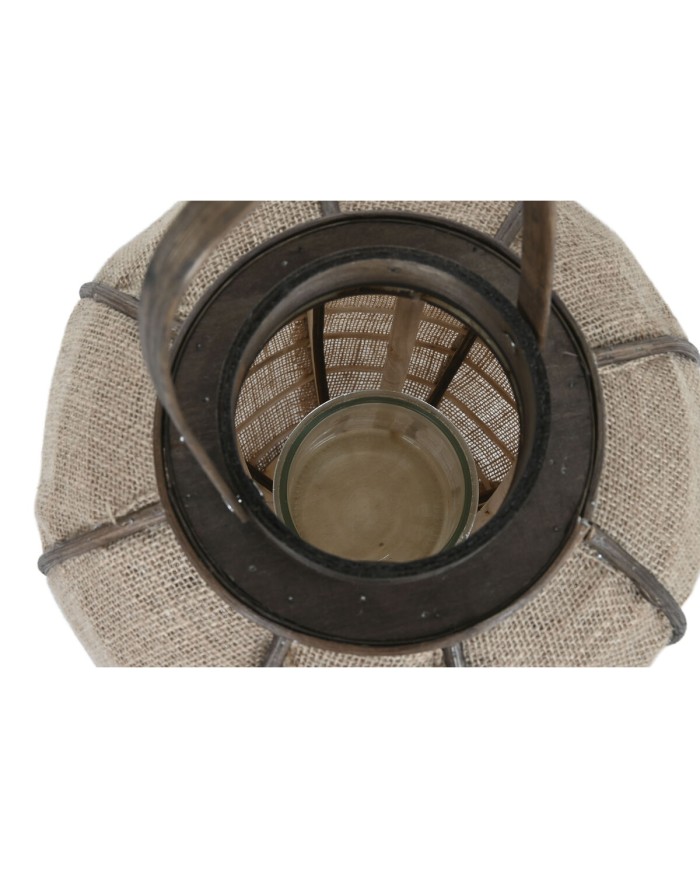 Portacandele Home ESPRIT Naturale Juta Bambù 31,5 x 31,5 x 53 cm Portacandele Home ESPRIT Naturale Juta Bambù 31,5 x 31,5 x 53 cm