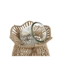 Portacandele Home ESPRIT Naturale Metallo Corda 21 x 21 x 30 cm Portacandele Home ESPRIT Naturale Metallo Corda 21 x 21 x 30 cm