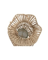 Portacandele Home ESPRIT Naturale Metallo Corda 21 x 21 x 30 cm Portacandele Home ESPRIT Naturale Metallo Corda 21 x 21 x 30 cm
