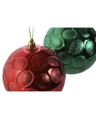 Palle di Natale Home ESPRIT Rosso Verde PVC 20 x 10 x 30 cm (2 Unità) Palle di Natale Home ESPRIT Rosso Verde PVC 20 x 10 x 30 cm (2 Unità)