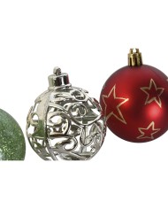 Palle di Natale Home ESPRIT Multicolore PVC 18 x 12 x 30 cm (30 Pezzi) Palle di Natale Home ESPRIT Multicolore PVC 18 x 12 x 30 cm (30 Pezzi)