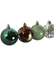 Palle di Natale Home ESPRIT Multicolore PVC 18 x 12 x 30 cm (30 Pezzi) Palle di Natale Home ESPRIT Multicolore PVC 18 x 12 x 30 cm (30 Pezzi)