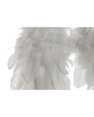 Decorazione pensile Home ESPRIT Bianco Dorato Piuma 28 x 4 x 33 cm (2 Unità)