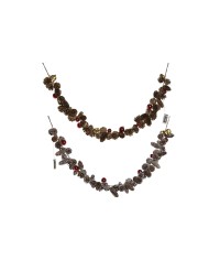 Ghirlanda di Natale Home ESPRIT Bianco Marrone Rosso Dorato 8 x 8 x 120 cm (2 Unità)