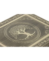 Scatola-Portagioie Home ESPRIT Bianco Champagne Legno Alluminio 22,5 x 17,5 x 7,6 cm