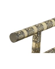 Scatola-Portagioie Home ESPRIT Bianco Champagne Legno Alluminio 20 x 10 x 18 cm Scatola-Portagioie Home ESPRIT Bianco Champagne Legno Alluminio 20 x 10 x 18 cm