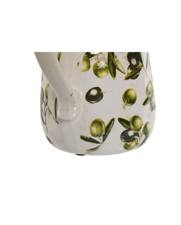 Brocca Home ESPRIT Bianco Marrone Verde Gres Shabby Chic Oliva