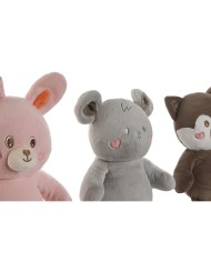 Peluche Home ESPRIT Marrone Grigio Rosa Poliestere Animale 28 x 22 x 32 cm (4 Unità) Peluche Home ESPRIT Marrone Grigio Rosa Poliestere Animale 28 x 22 x 32 cm (4 Unità)