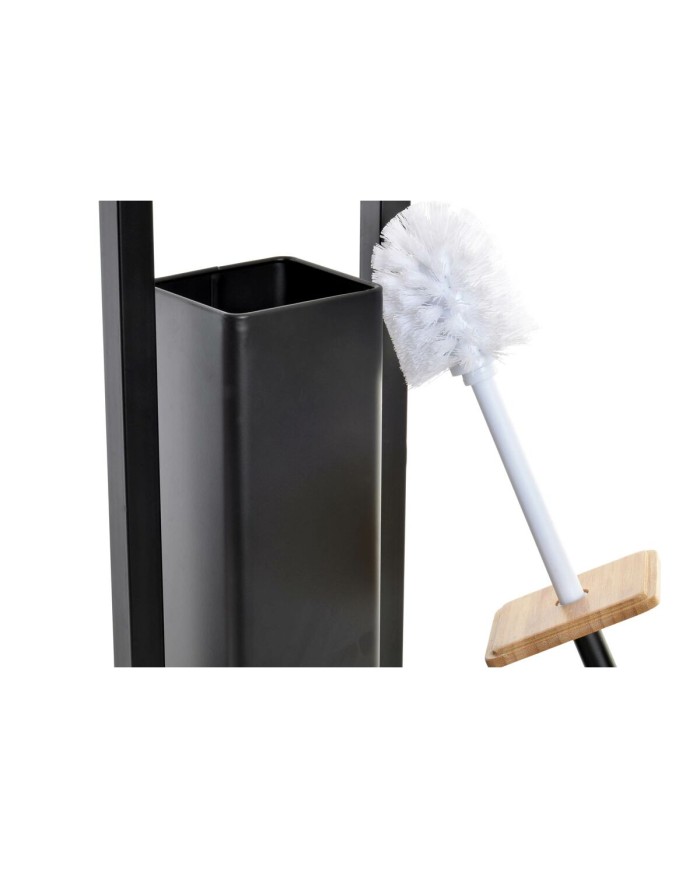 Porta Carta Igienica con Supporto per Scopino DKD Home Decor Bianco Grigio 20 x 20 x 80 cm (2 Unità)