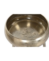 Vaso Home ESPRIT Dorato Alluminio Moderno 35,5 X 35,5 X 77 cm