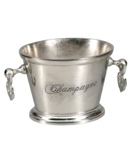 Secchiello per il ghiaccio Home ESPRIT Argentato Alluminio 45 X 36,5 X 26 cm