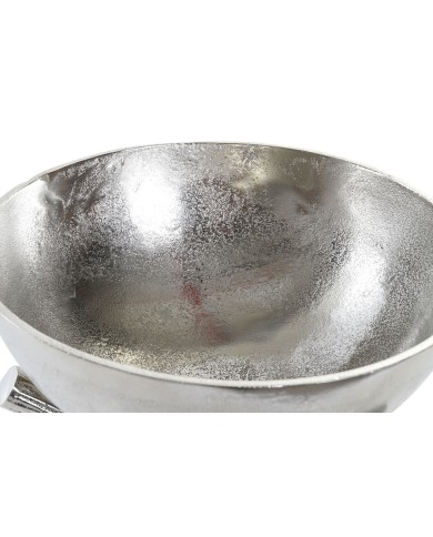 Centrotavola Home ESPRIT Argentato Alluminio Moderno 30 x 30 x 28 cm