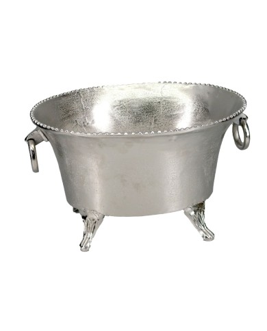 Secchiello per il ghiaccio Home ESPRIT Argentato Alluminio 45 X 36,5 X 26 cm