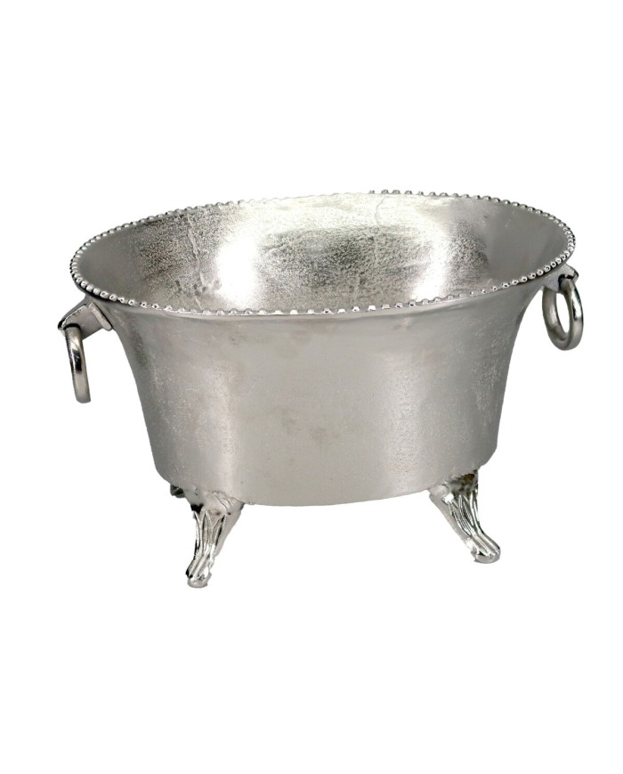 Secchiello per il ghiaccio Home ESPRIT Argentato Alluminio 45 X 36,5 X 26 cm