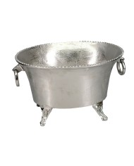 Secchiello per il ghiaccio Home ESPRIT Argentato Alluminio 45 X 36,5 X 26 cm
